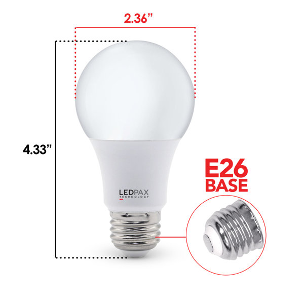 LEDPAX Technology 9W E26 Dimmable LED Light Bulb & Reviews Wayfair